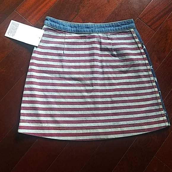 AMERICAN APPAREL STARS & STRIPES DENIM SKIRT - Picture 7 of 8
